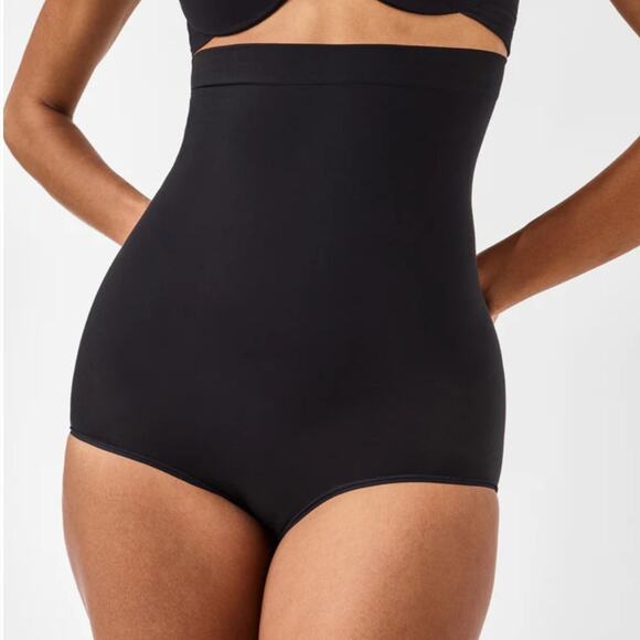 Spanx Seamless Power High Waisted Brief Black New - Picture 2 of 6